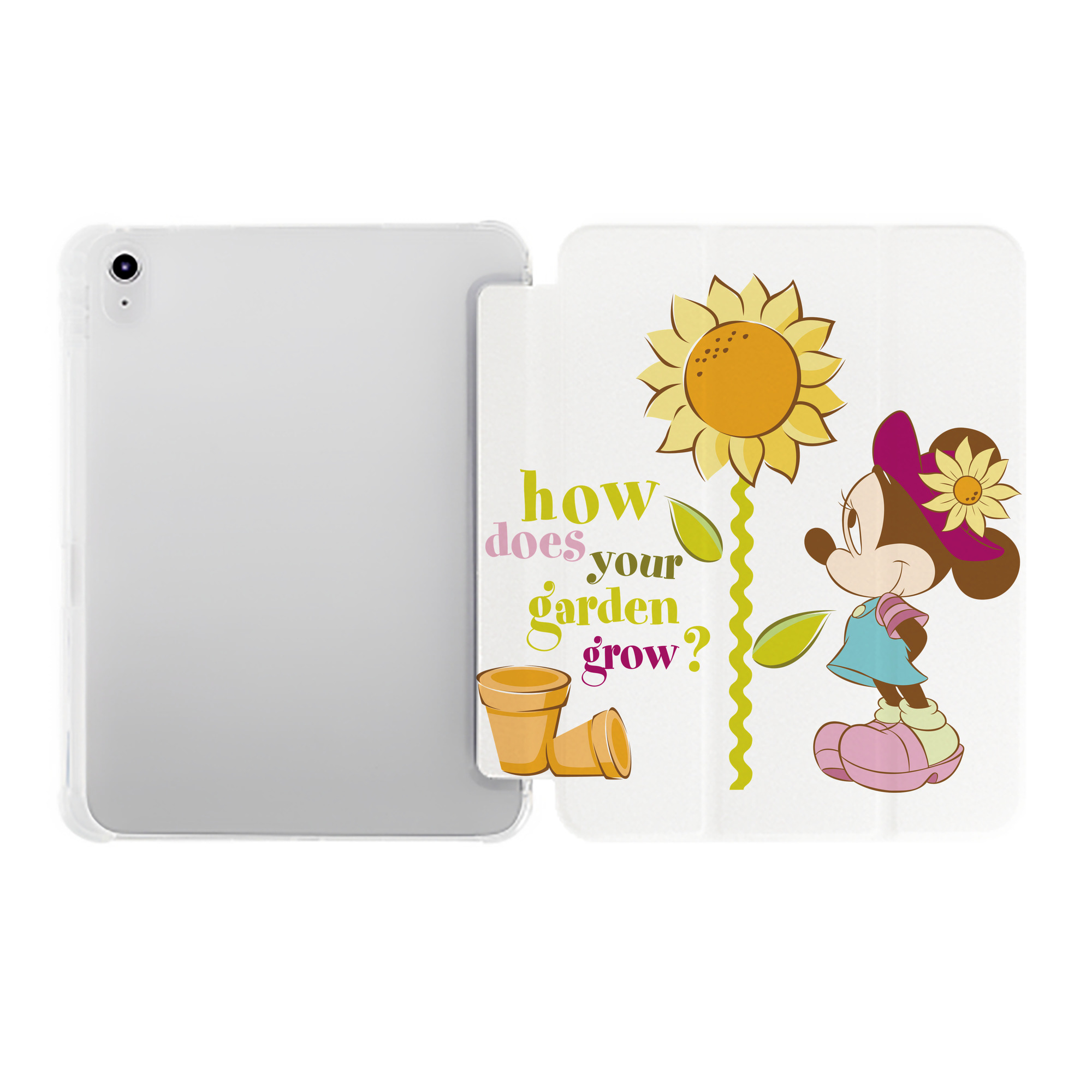 （画像用） ミッキーマウス Mickey Mouse IPad ケース ペン収納付き 三つ折りスタンド PUレザー×シリコン 対応機種9.5/10.5/10.9インチ